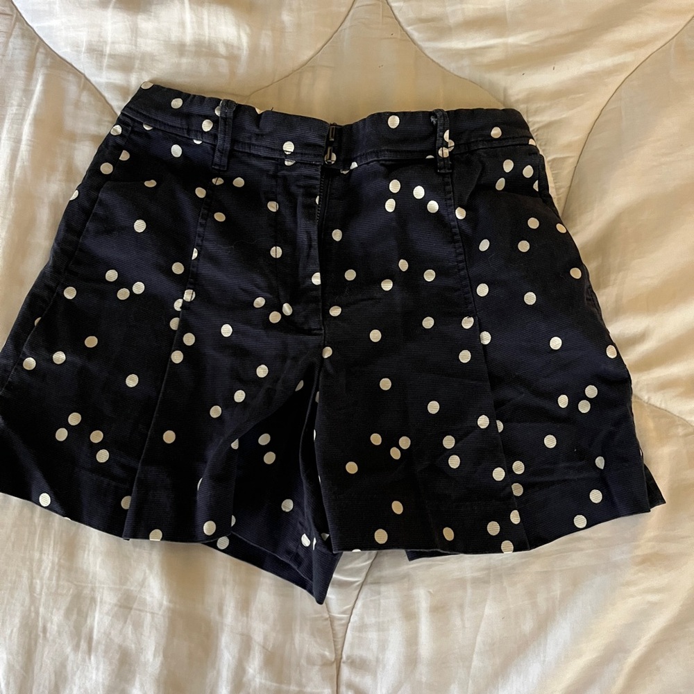 J. Crew Polka Dot Pleated Shorts